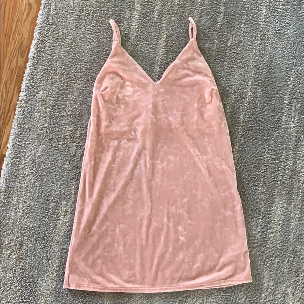 Pink Spaghetti Strap Dress - Picture 1 of 2